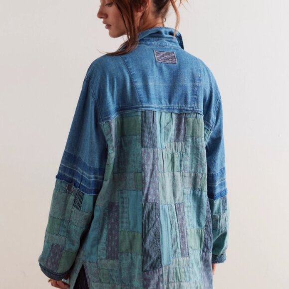 NWT We The Free Heritage Quilted Shirt Jacket - Picture 2 of 7